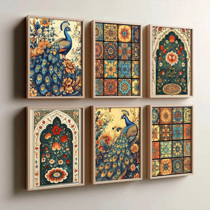 Madhubani Wall Art Paintings with Frame for Wall Decor