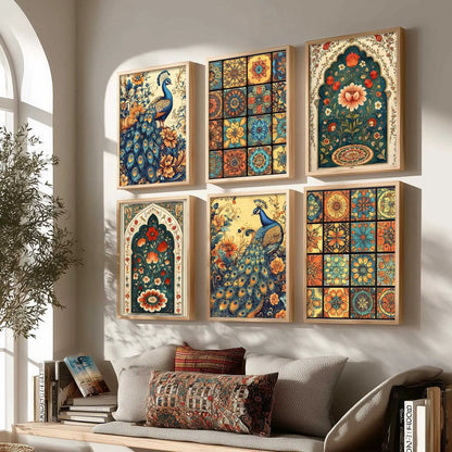 Madhubani Wall Art Paintings with Frame for Wall Decor