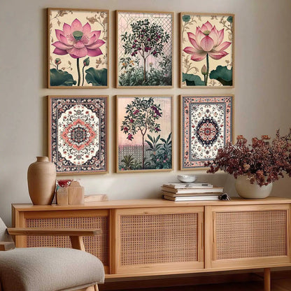 Floral Wall Art Paintings with Frame for Wall Decor