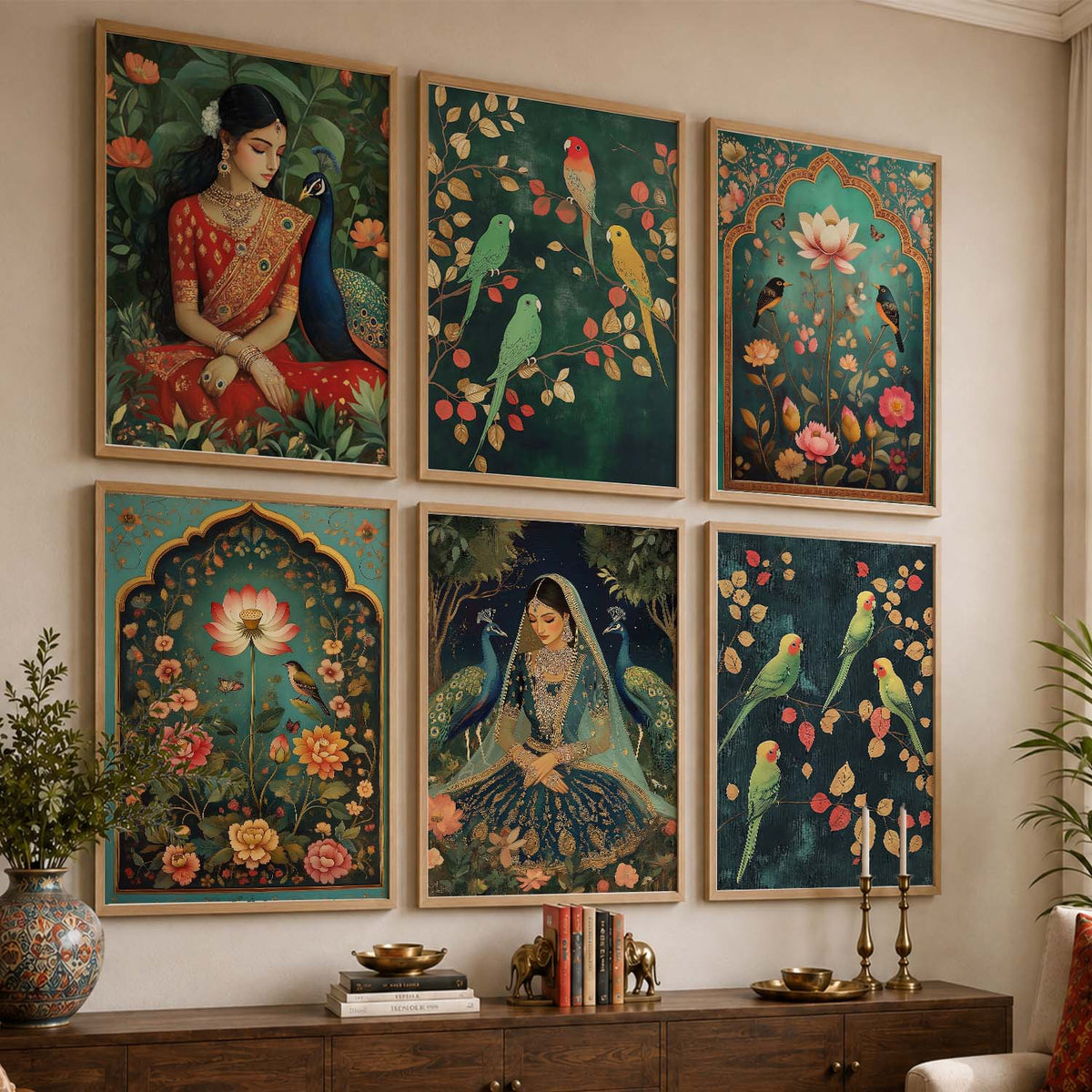 Madhubani Wall Art Paintings with Frame for Wall Decor