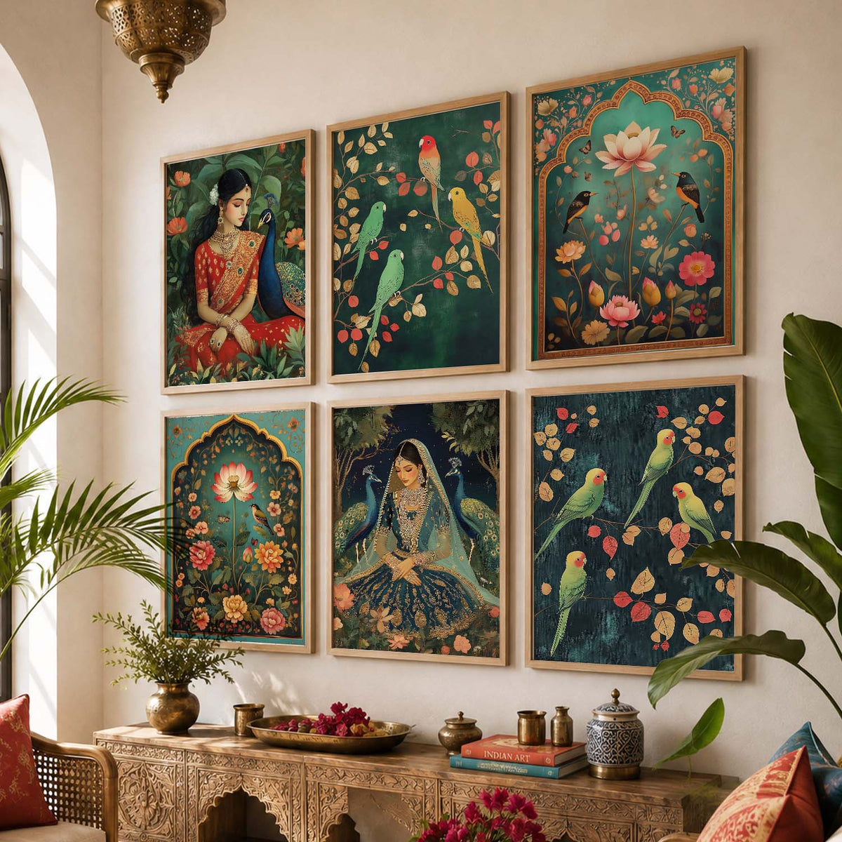Madhubani Wall Art Paintings with Frame for Wall Decor
