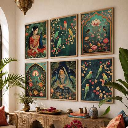 Madhubani Wall Art Paintings with Frame for Wall Decor