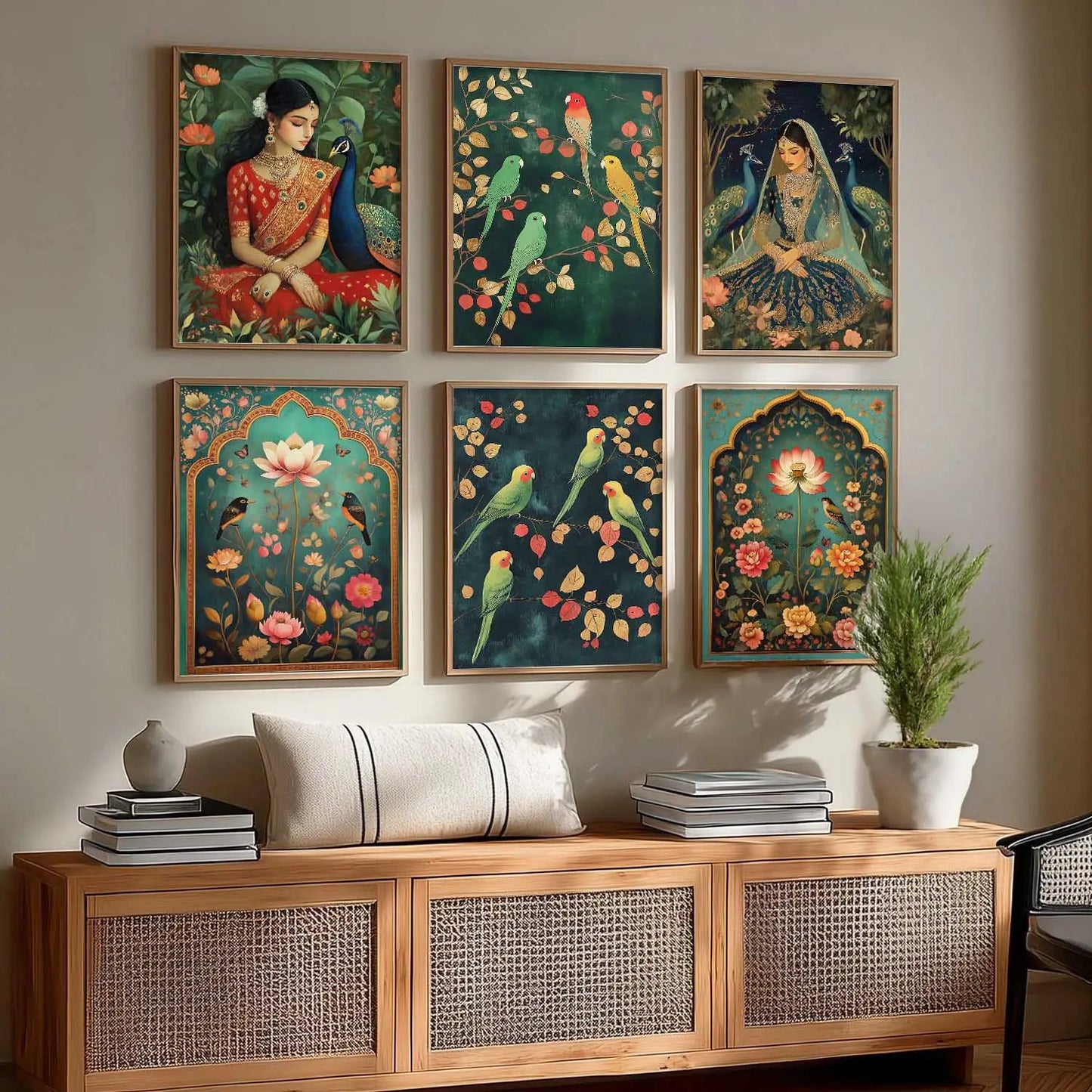 Madhubani Wall Art Paintings with Frame for Wall Decor