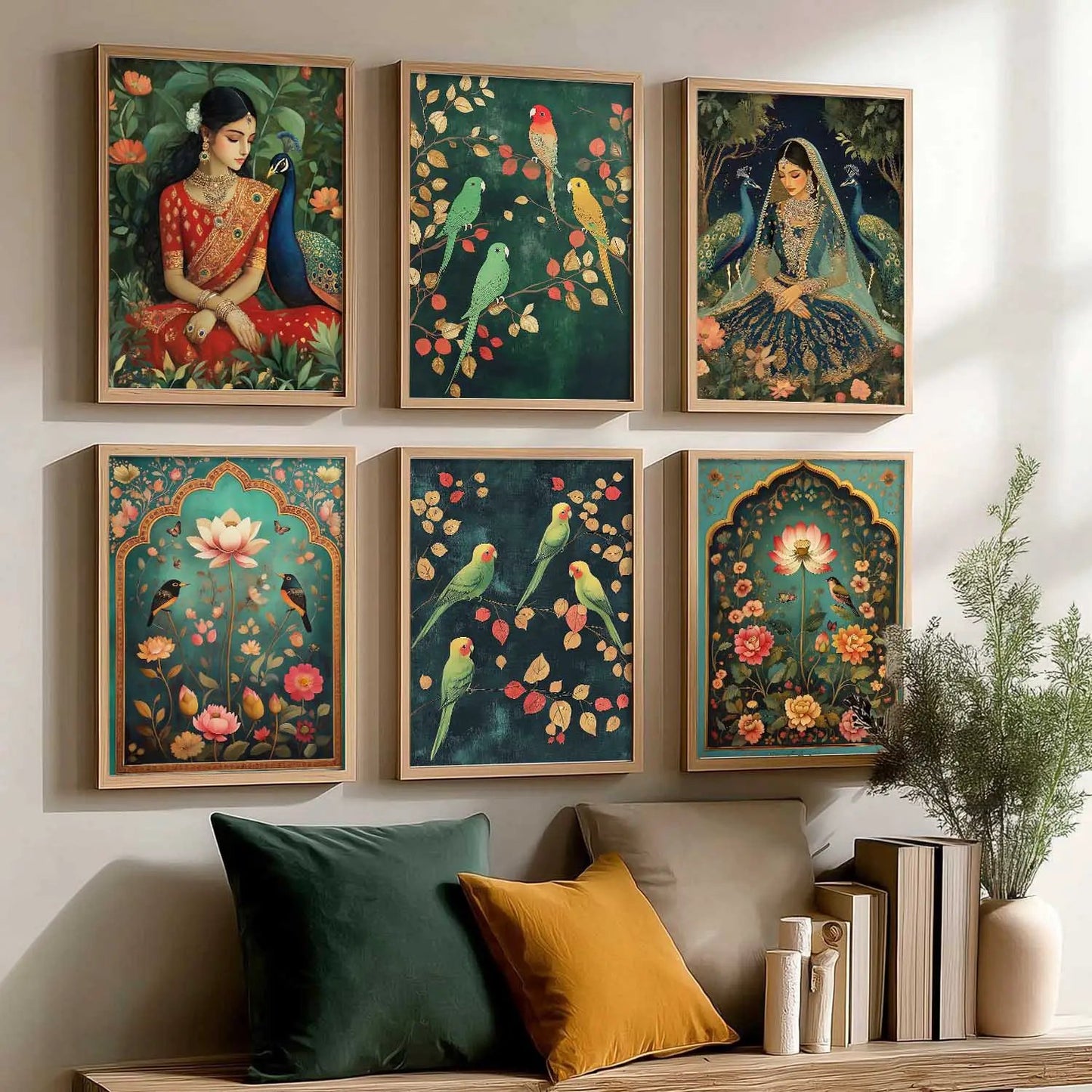 Madhubani Wall Art Paintings with Frame for Wall Decor