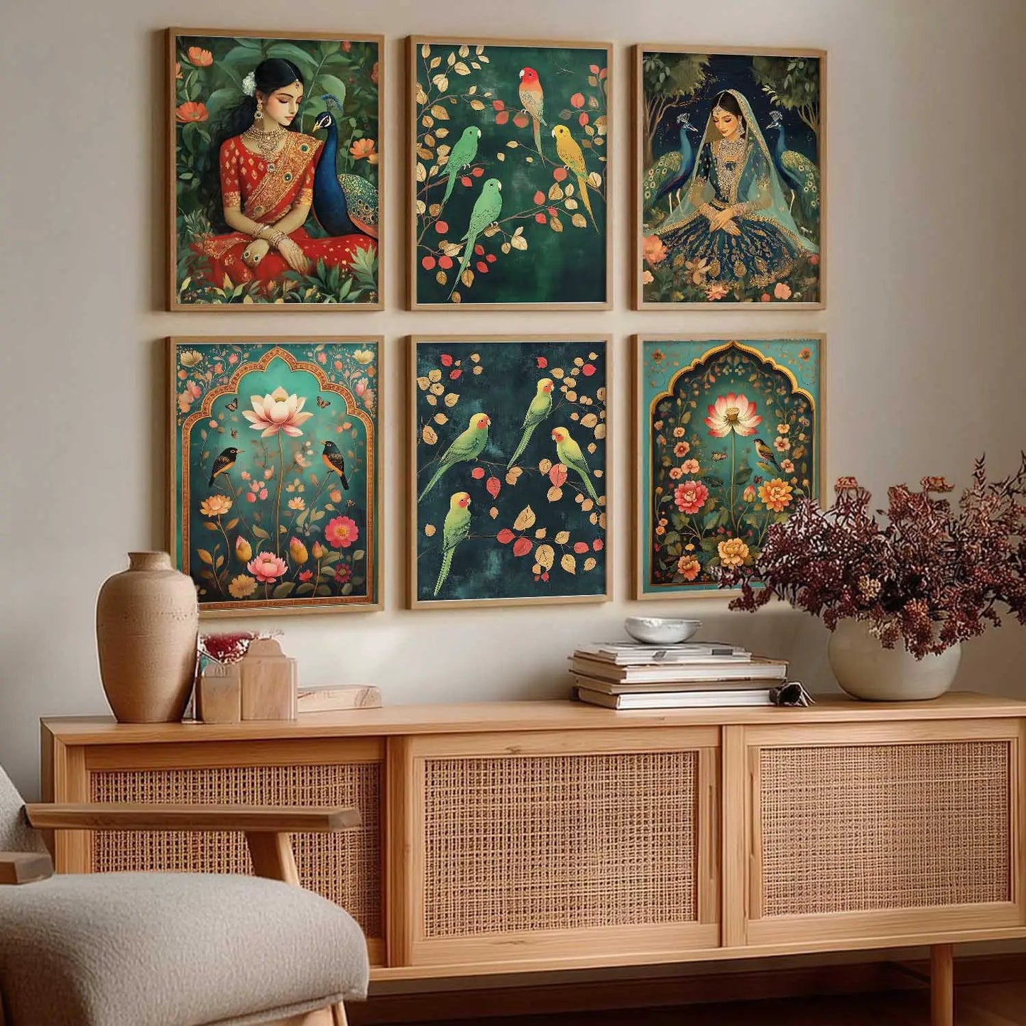Madhubani Wall Art Paintings with Frame for Wall Decor