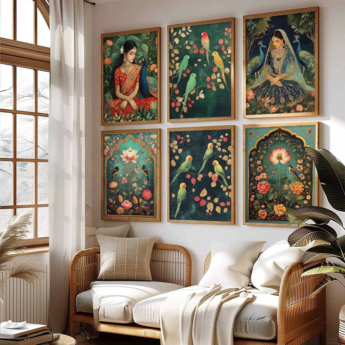 Madhubani Wall Art Paintings with Frame for Wall Decor