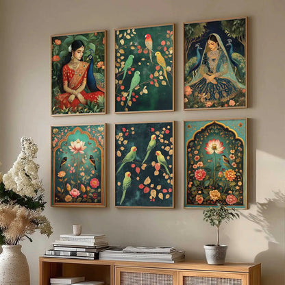 Madhubani Wall Art Paintings with Frame for Wall Decor