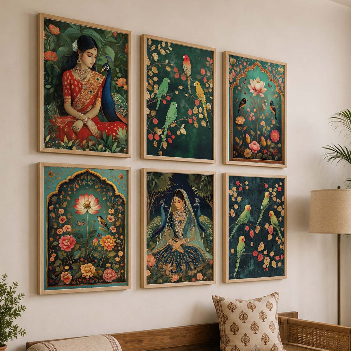 Madhubani Wall Art Paintings with Frame for Wall Decor