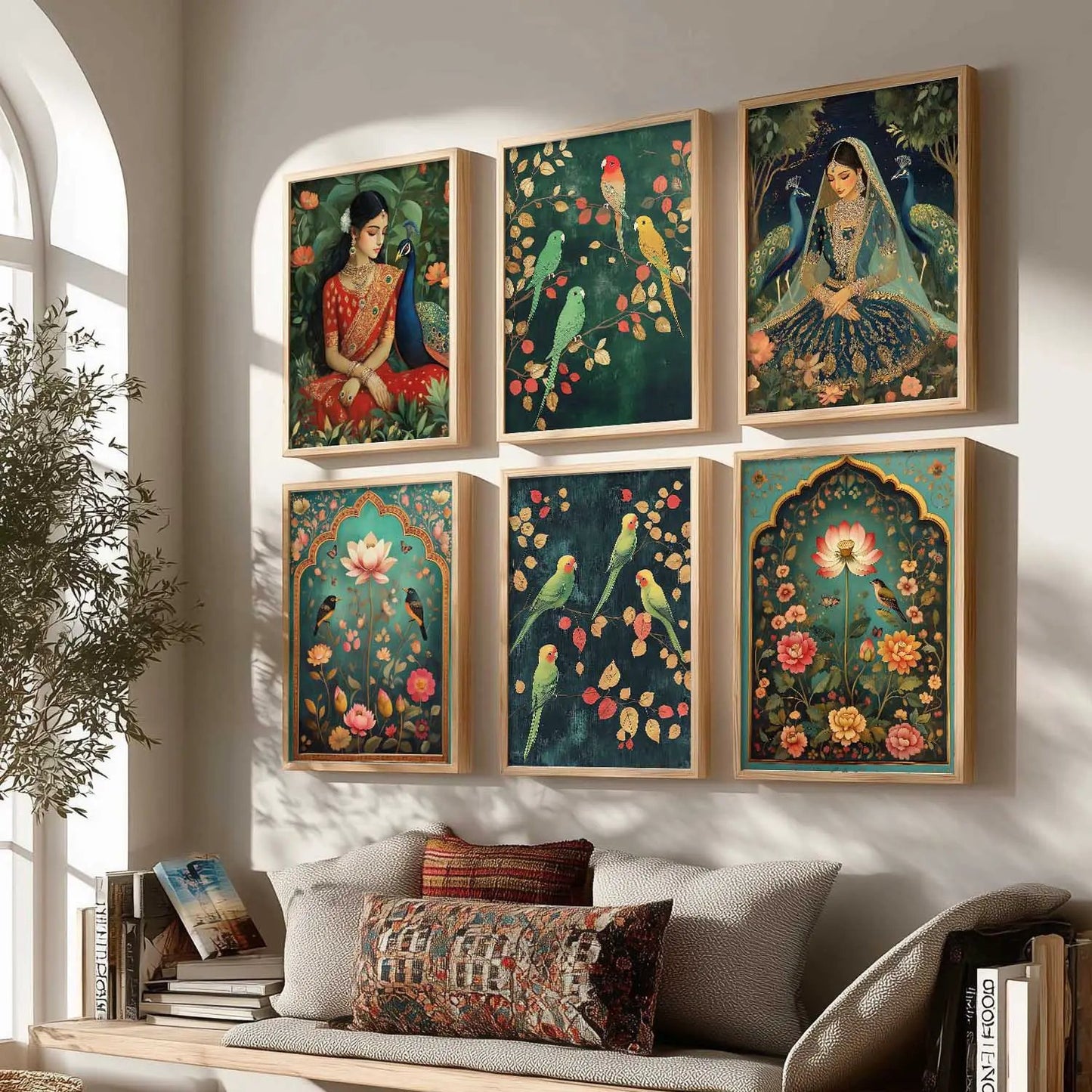 Madhubani Wall Art Paintings with Frame for Wall Decor