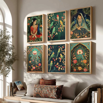 Madhubani Wall Art Paintings with Frame for Wall Decor