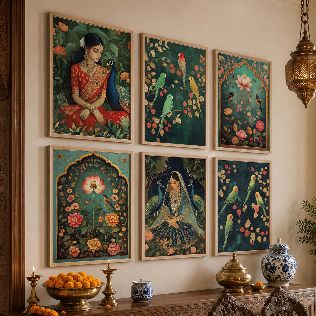 Madhubani Wall Art Paintings with Frame for Wall Decor