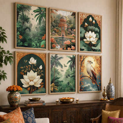 Nature  Wall Art Paintings with Frame for Wall Decor