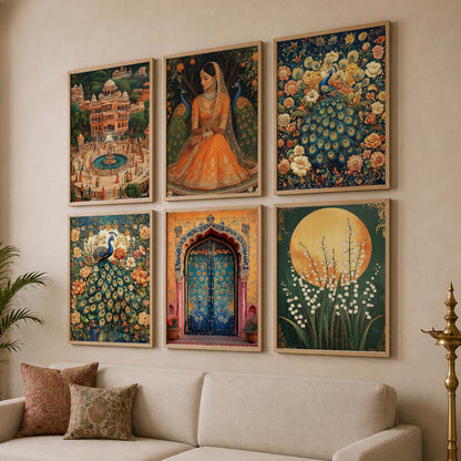 Madhubani Wall Art Paintings with Frame for Wall Decor