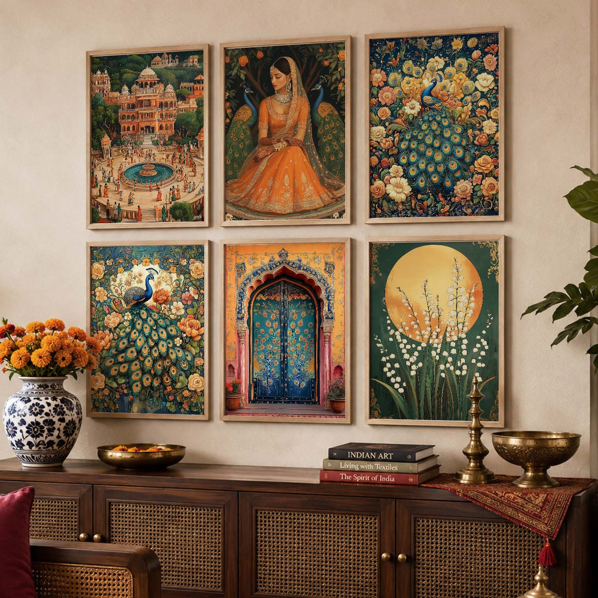 Madhubani Wall Art Paintings with Frame for Wall Decor