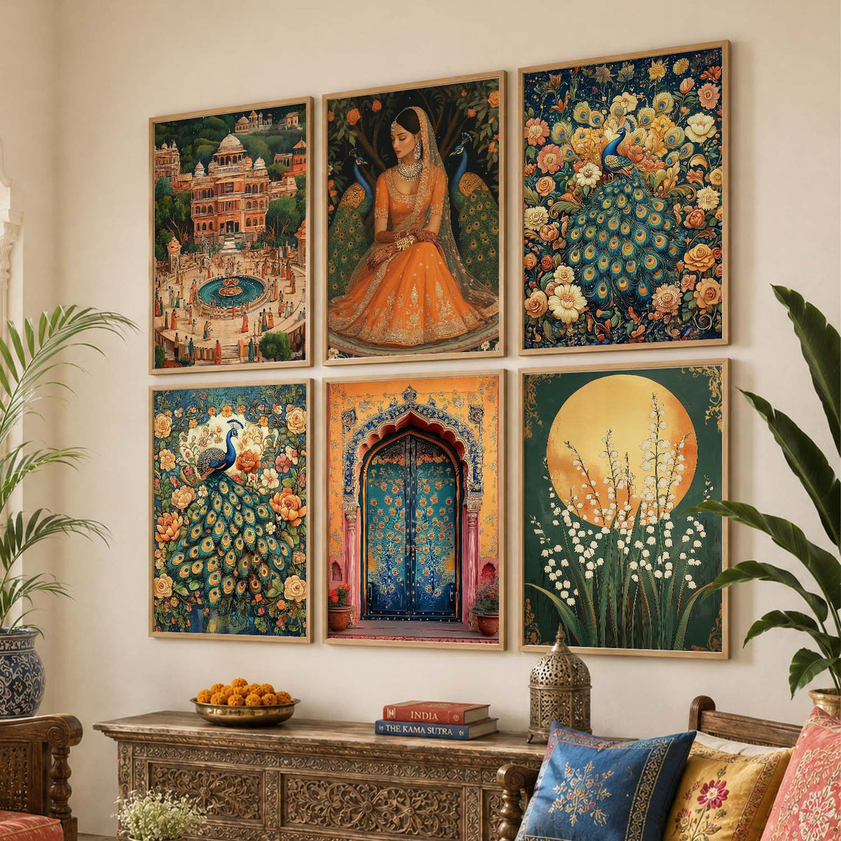 Madhubani Wall Art Paintings with Frame for Wall Decor