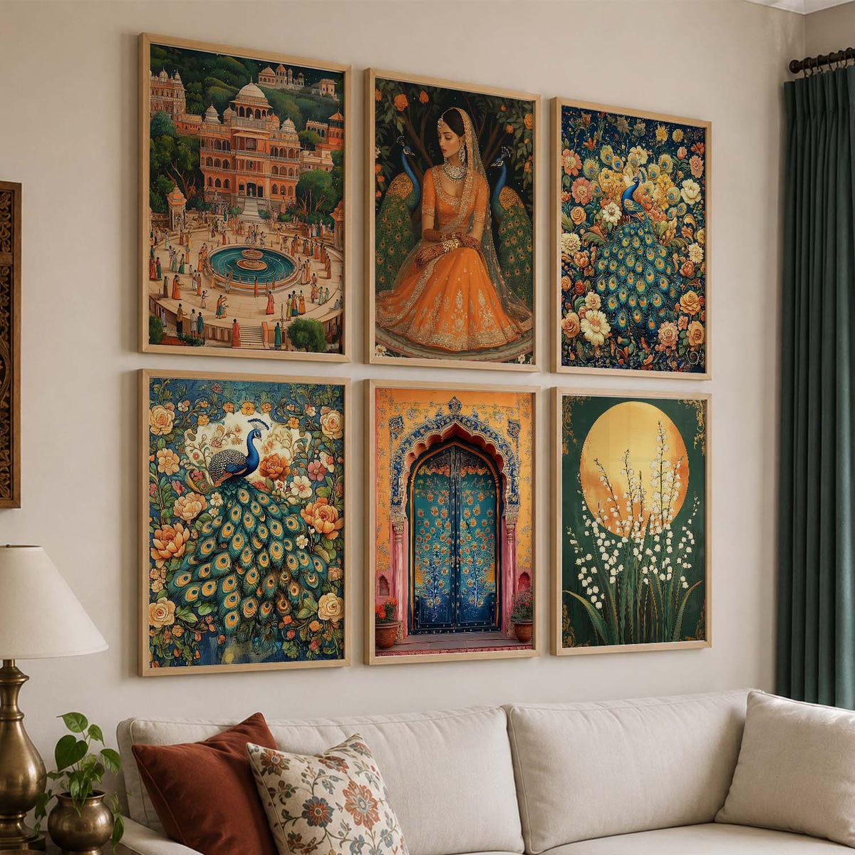 Madhubani Wall Art Paintings with Frame for Wall Decor