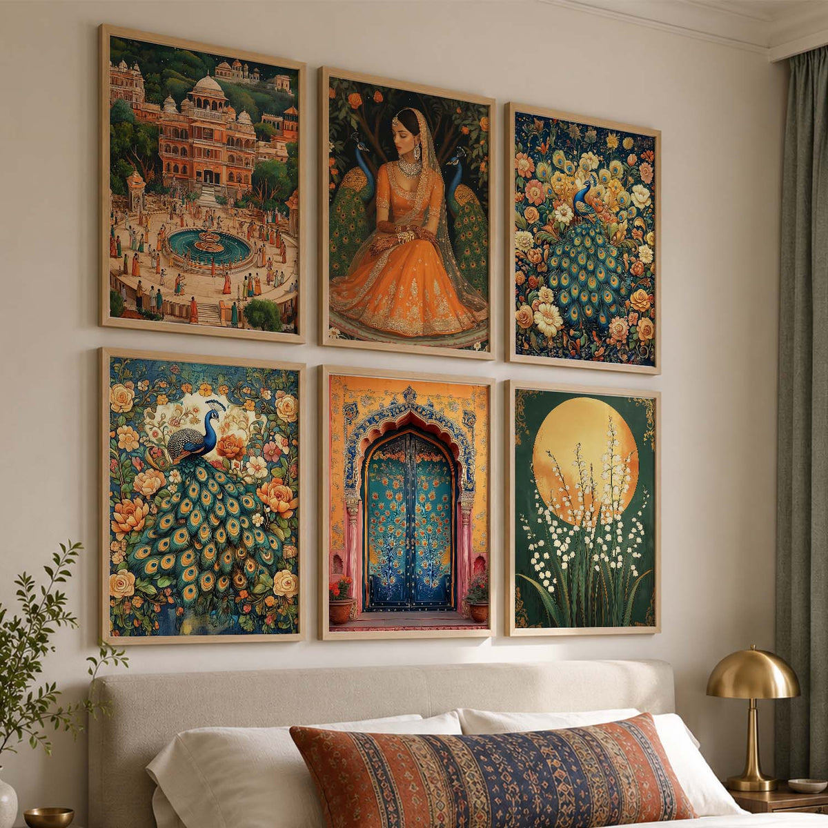 Madhubani Wall Art Paintings with Frame for Wall Decor