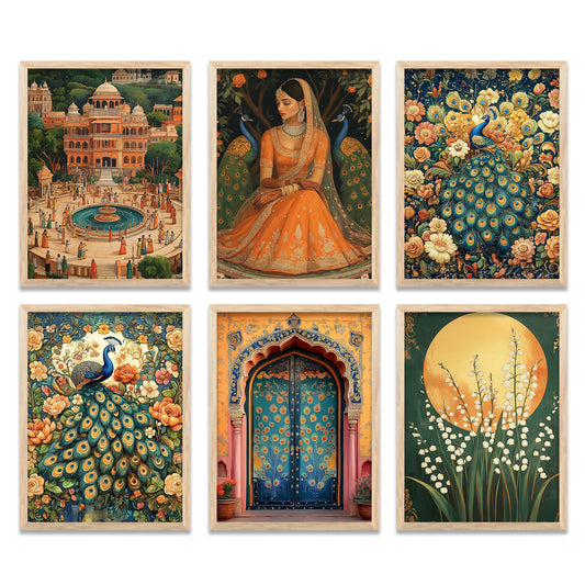 Madhubani Wall Art Paintings with Frame for Wall Decor