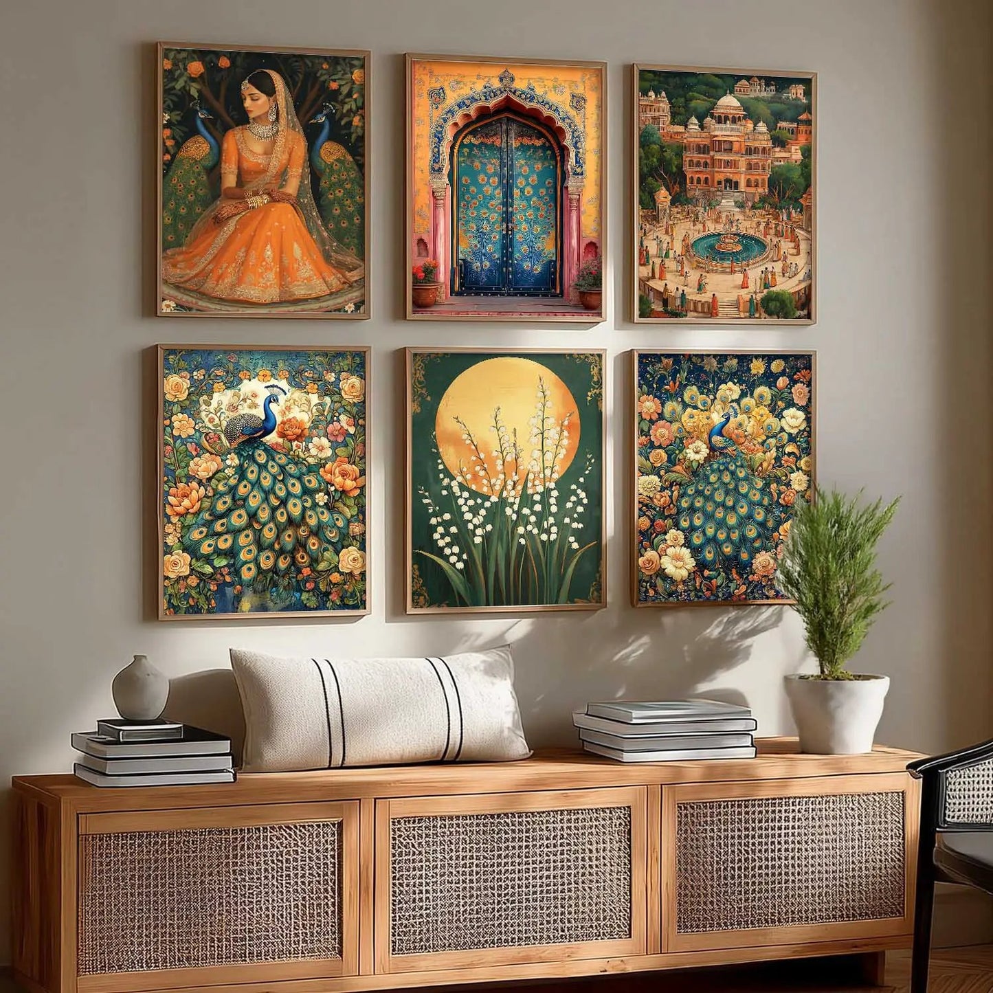 Madhubani Wall Art Paintings with Frame for Wall Decor