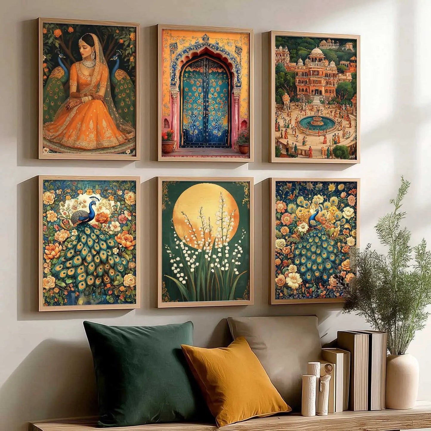 Madhubani Wall Art Paintings with Frame for Wall Decor