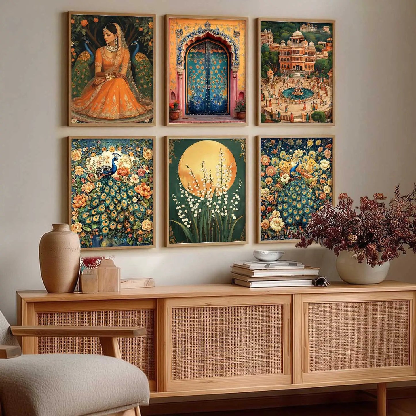 Madhubani Wall Art Paintings with Frame for Wall Decor