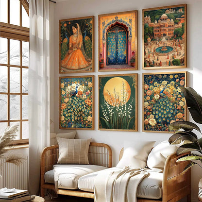 Madhubani Wall Art Paintings with Frame for Wall Decor