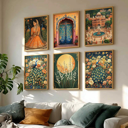 Madhubani Wall Art Paintings with Frame for Wall Decor