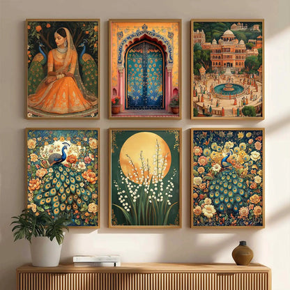 Madhubani Wall Art Paintings with Frame for Wall Decor