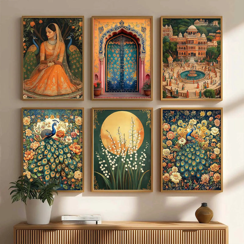 Madhubani Wall Art Paintings with Frame for Wall Decor