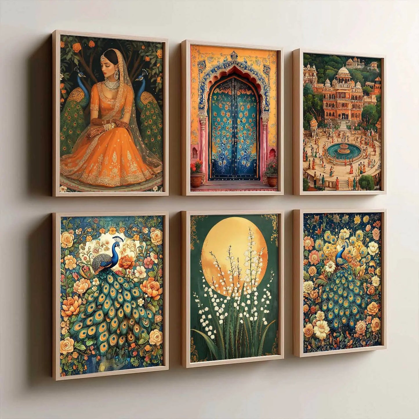 Madhubani Wall Art Paintings with Frame for Wall Decor