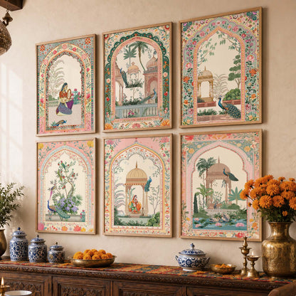 Traditional   Wall Art Paintings with Frame for Wall Decor