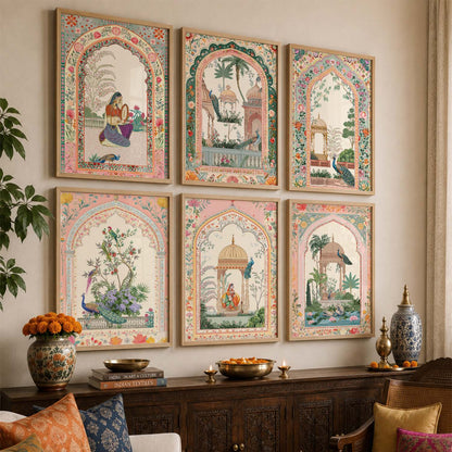 Traditional   Wall Art Paintings with Frame for Wall Decor