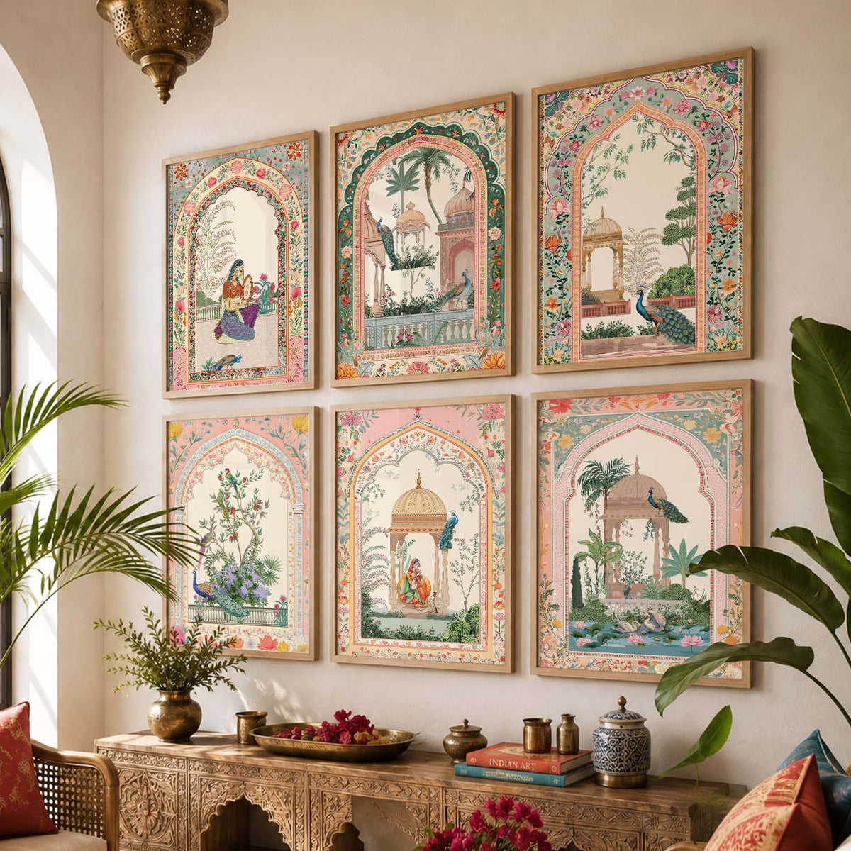 Traditional   Wall Art Paintings with Frame for Wall Decor