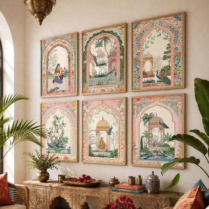 Traditional   Wall Art Paintings with Frame for Wall Decor