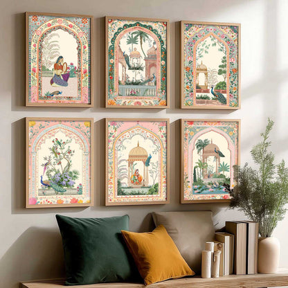 Traditional   Wall Art Paintings with Frame for Wall Decor