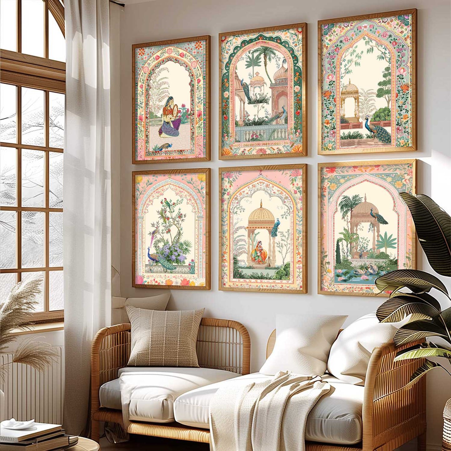 Traditional   Wall Art Paintings with Frame for Wall Decor
