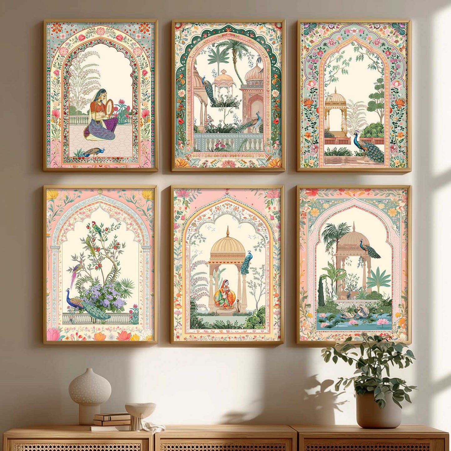 Traditional   Wall Art Paintings with Frame for Wall Decor