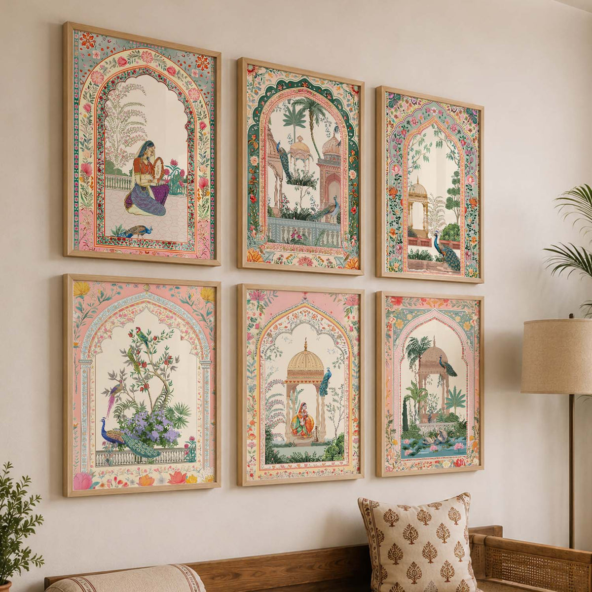 Traditional   Wall Art Paintings with Frame for Wall Decor