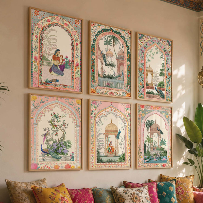 Traditional   Wall Art Paintings with Frame for Wall Decor