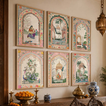 Traditional   Wall Art Paintings with Frame for Wall Decor