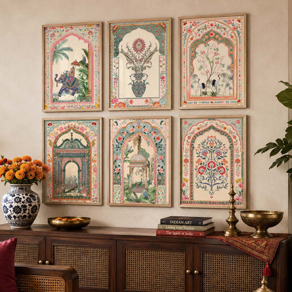 Traditional  Wall Art Paintings with Frame for Wall Decor