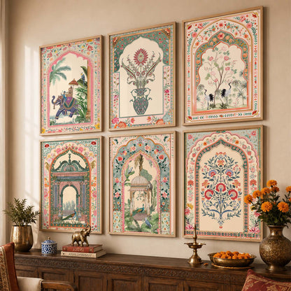 Traditional  Wall Art Paintings with Frame for Wall Decor