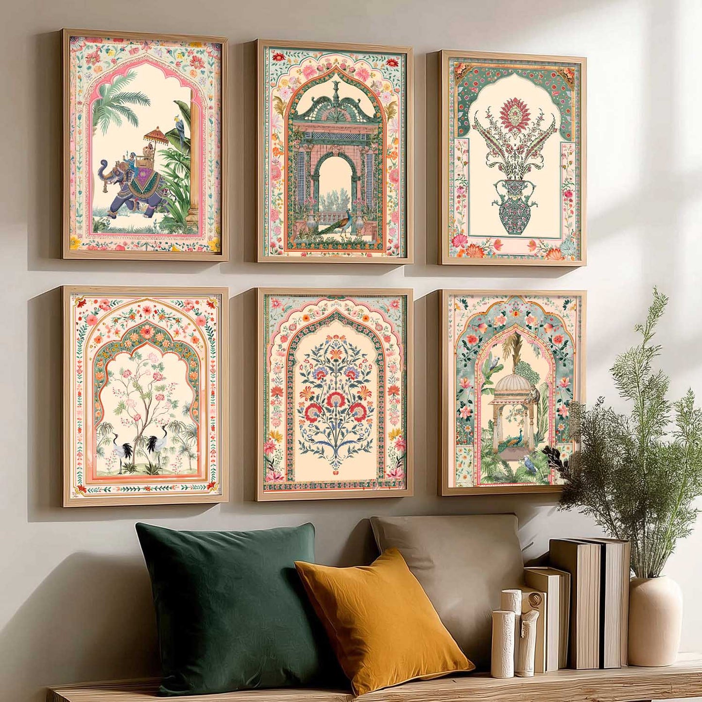 Traditional  Wall Art Paintings with Frame for Wall Decor