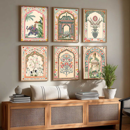 Traditional  Wall Art Paintings with Frame for Wall Decor