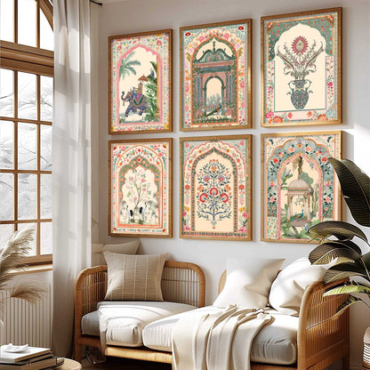 Traditional  Wall Art Paintings with Frame for Wall Decor