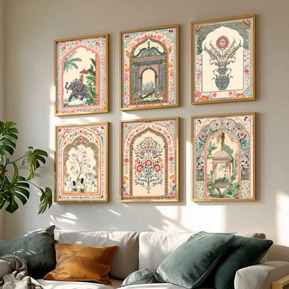 Traditional  Wall Art Paintings with Frame for Wall Decor