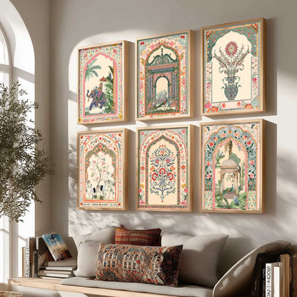 Traditional  Wall Art Paintings with Frame for Wall Decor