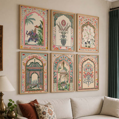 Traditional  Wall Art Paintings with Frame for Wall Decor