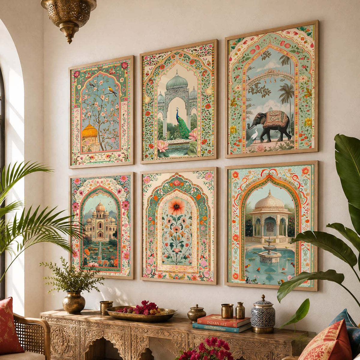 Traditional  Wall  Art Paintings with Frame for Wall Decor