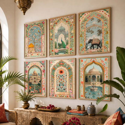 Traditional  Wall  Art Paintings with Frame for Wall Decor